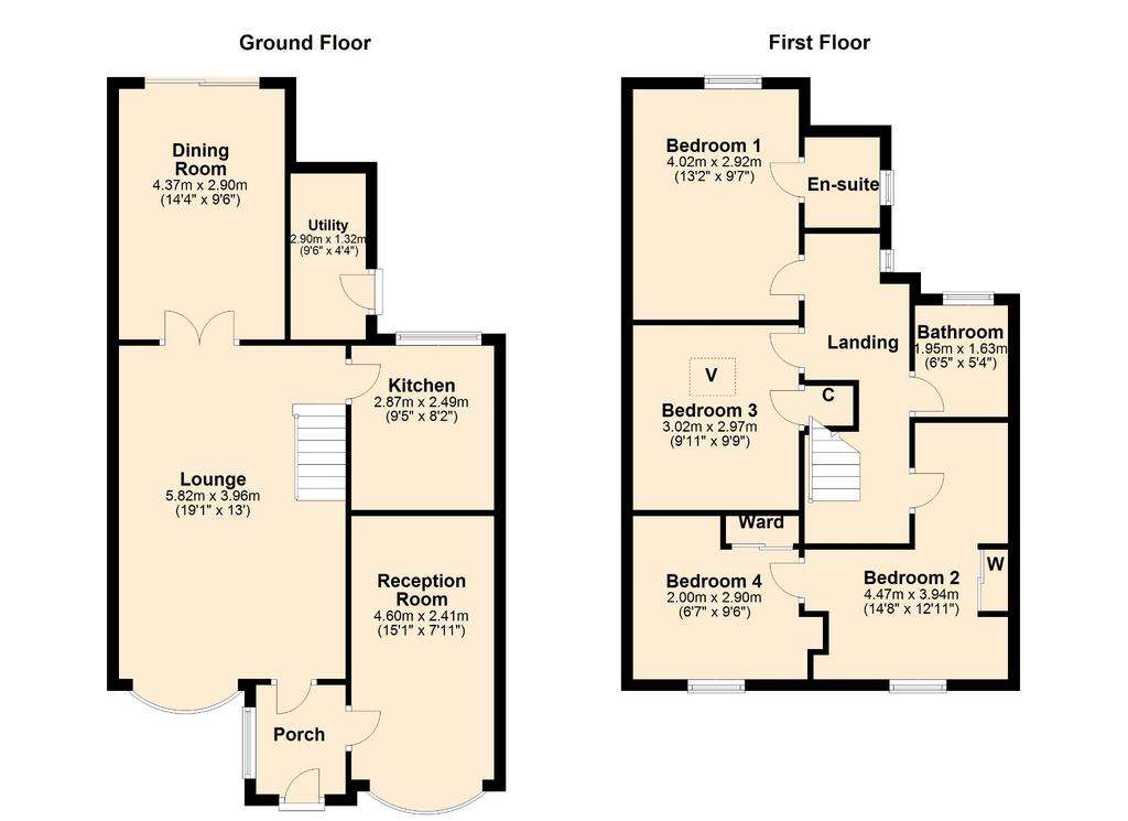 4 bedroom detached house for sale - floorplan