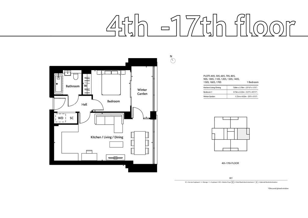 1 bedroom flat for sale - floorplan