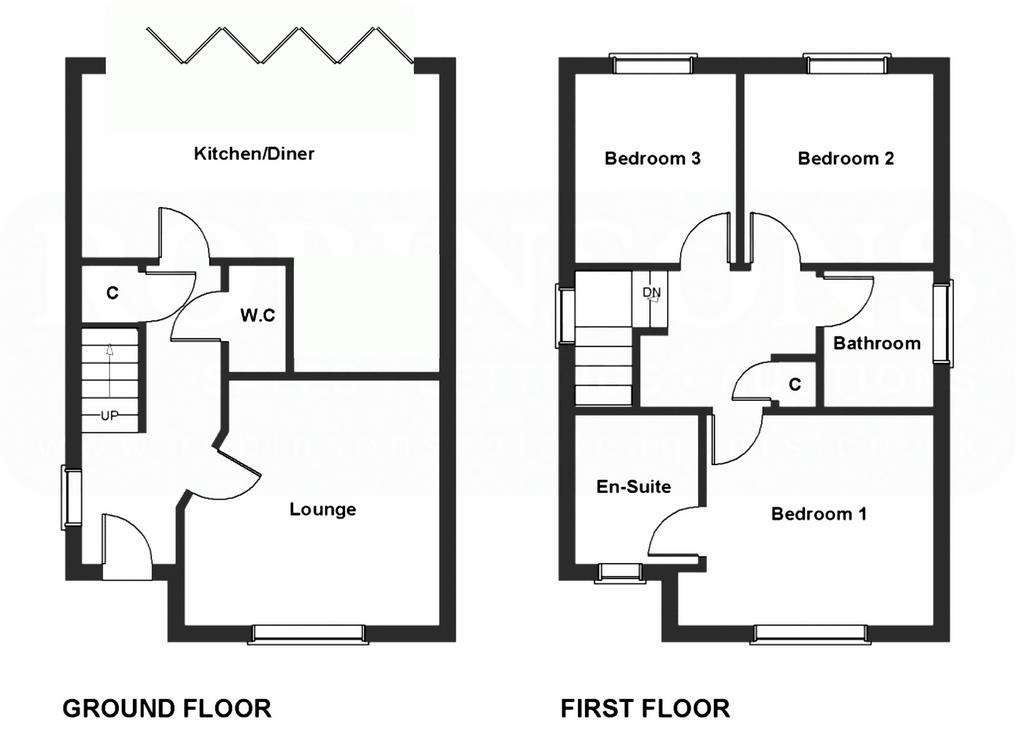 3 bedroom detached house for sale - floorplan