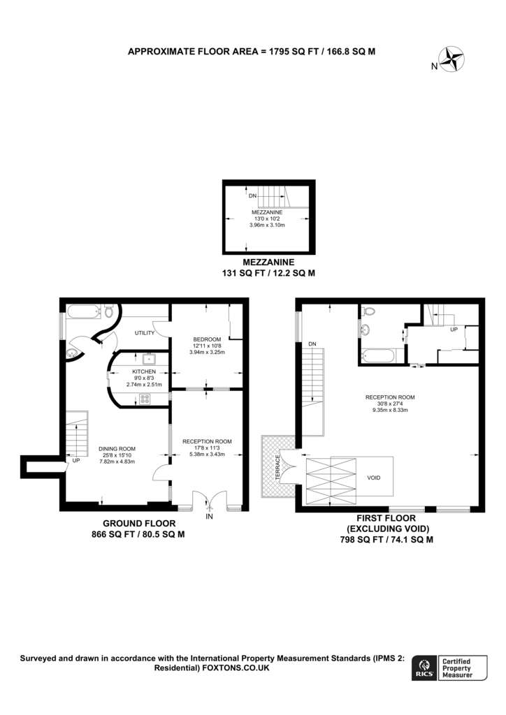 2 bedroom house to rent - floorplan