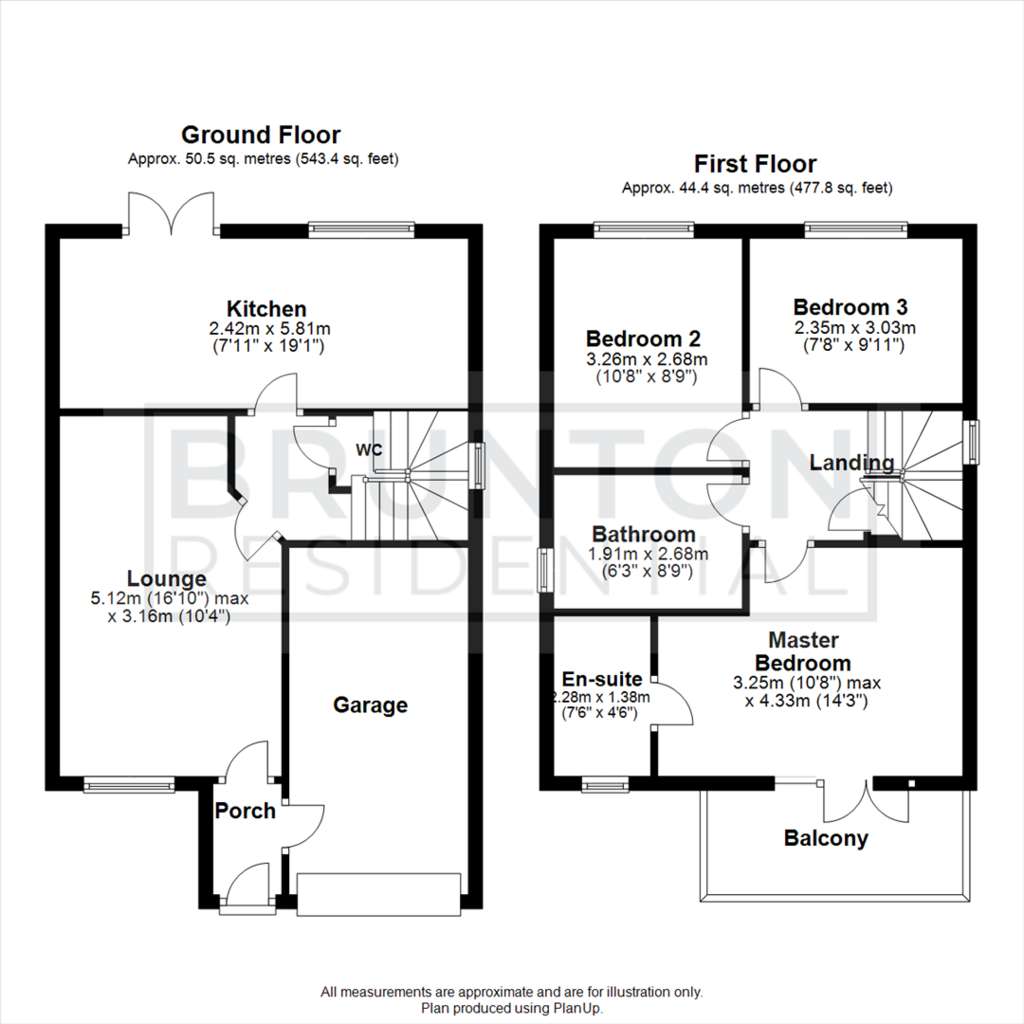 3 bedroom detached house to rent - floorplan