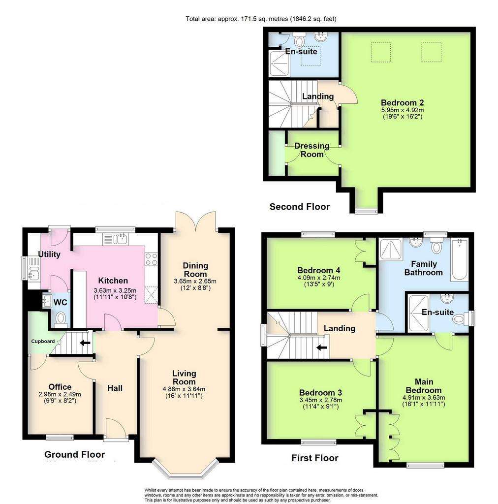 4 bedroom detached house for sale - floorplan