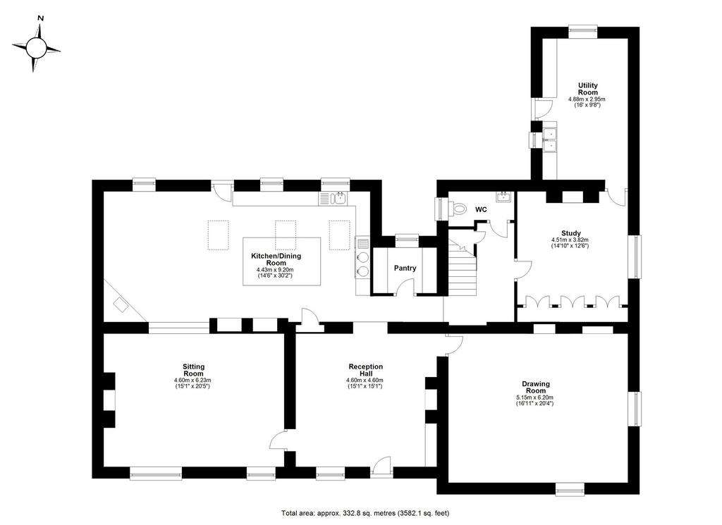 4 bedroom farm house for sale - floorplan