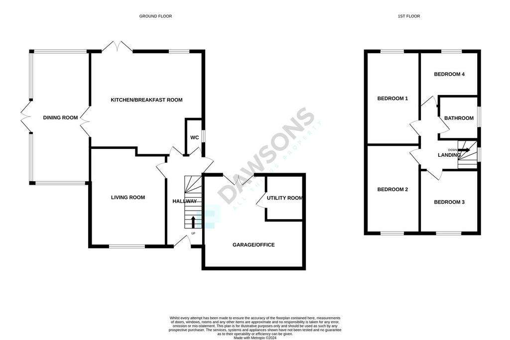 4 bedroom detached house for sale - floorplan