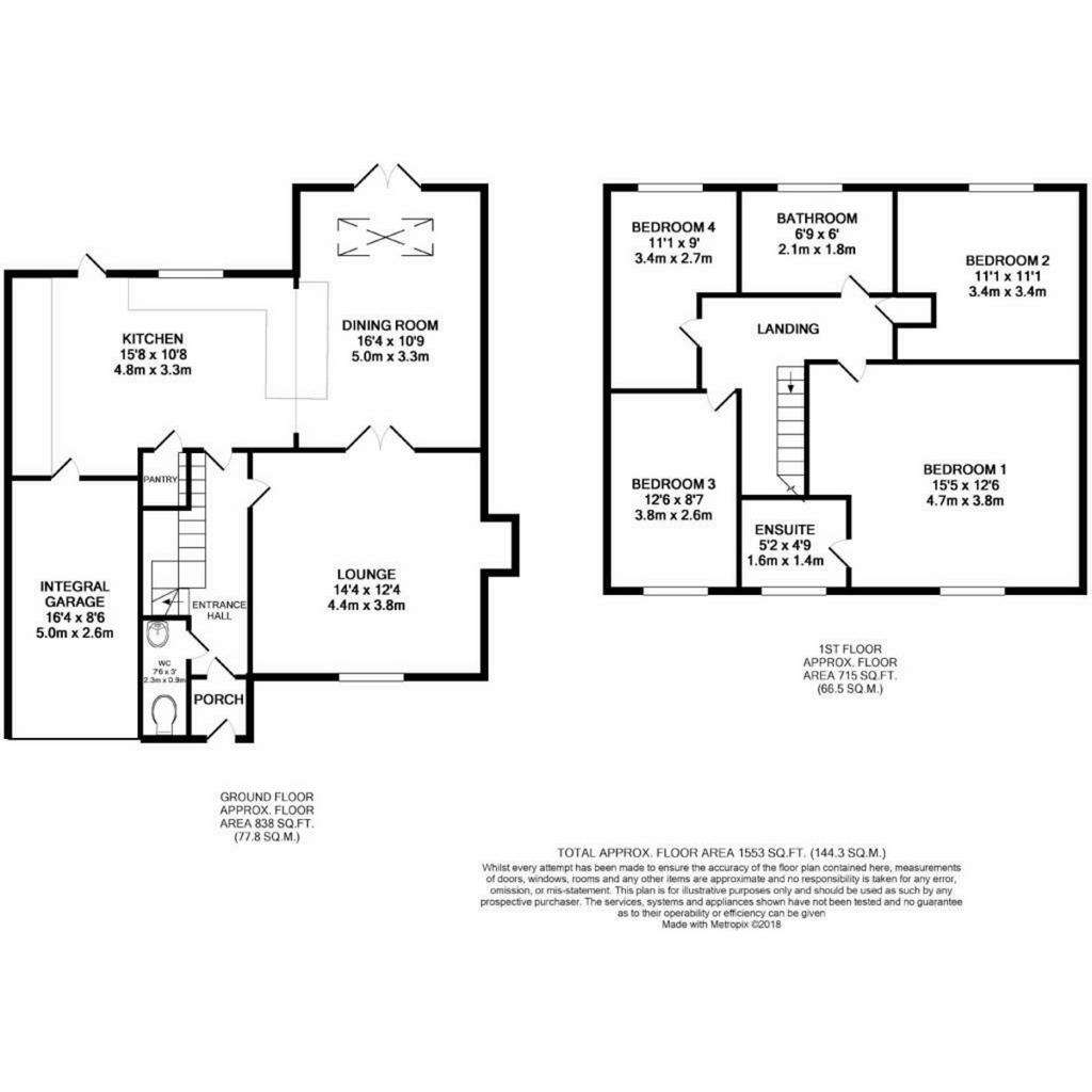 4 bedroom detached house for sale - floorplan