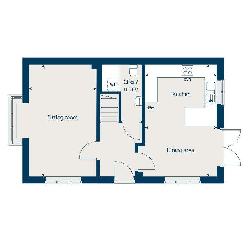 3 bedroom detached house for sale - floorplan