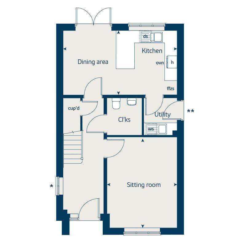 3 bedroom detached house for sale - floorplan