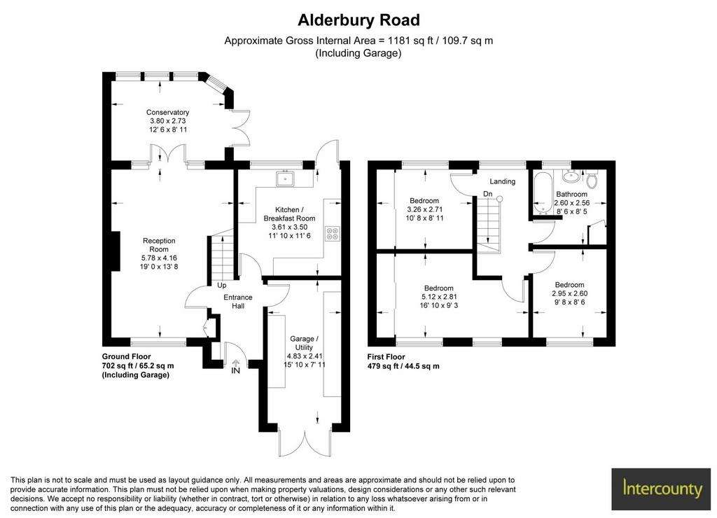 3 bedroom terraced house for sale - floorplan