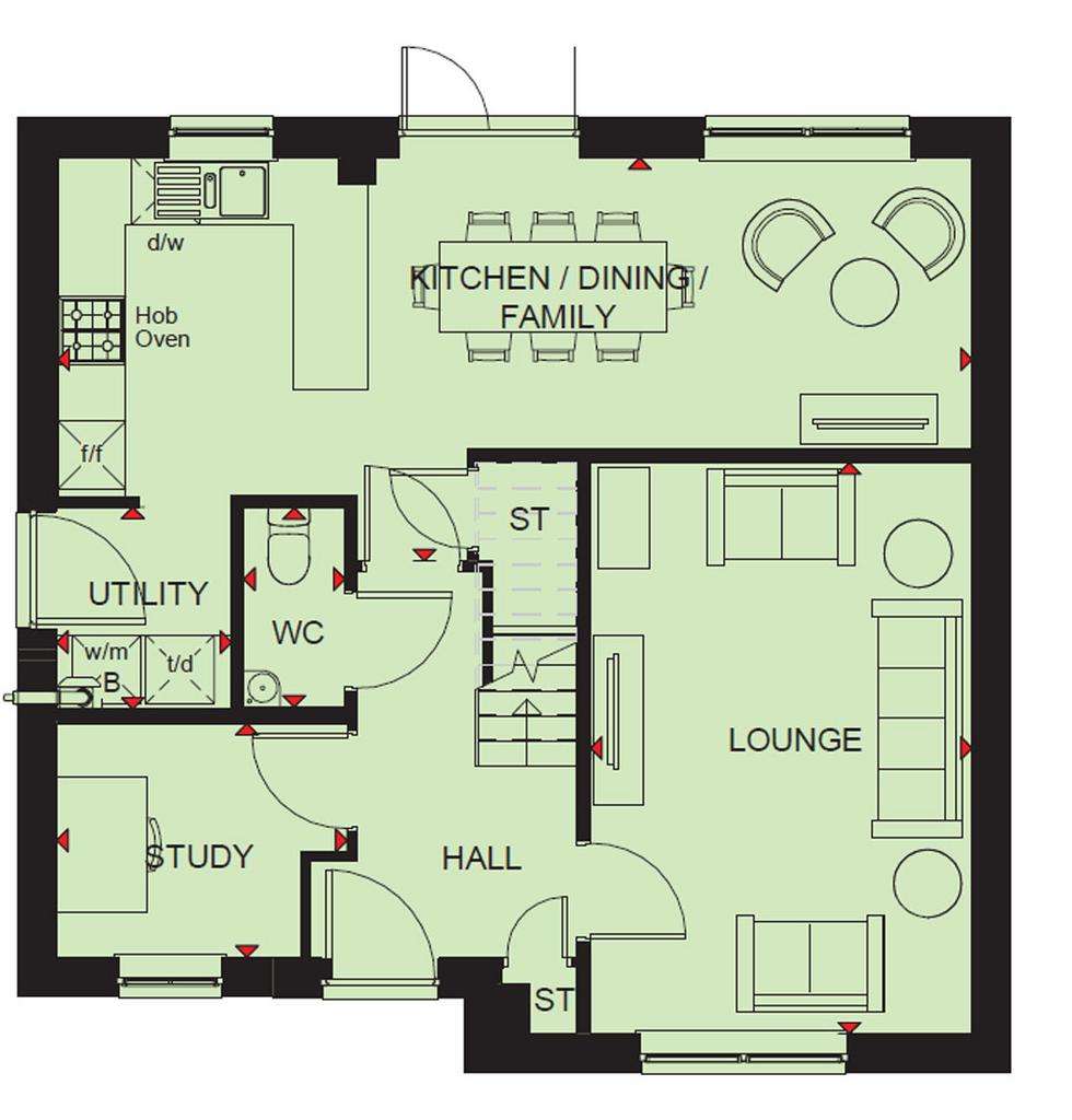 4 bedroom detached house for sale - floorplan