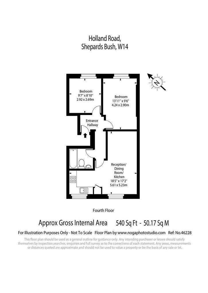 2 bedroom flat to rent - floorplan