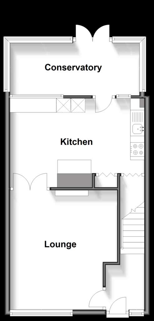 3 bedroom terraced house for sale - floorplan