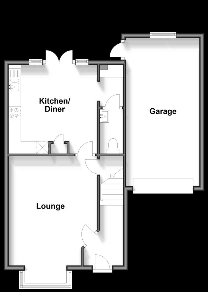 4 bedroom semi-detached house for sale - floorplan