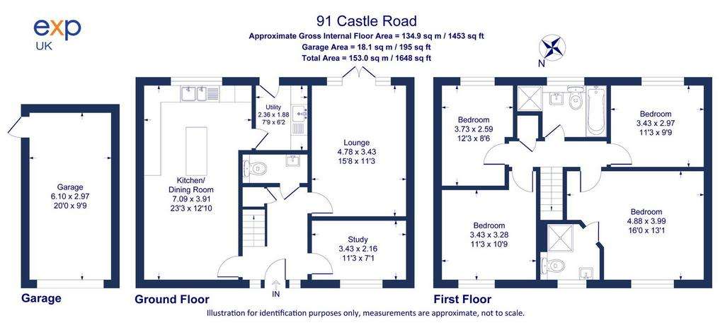 4 bedroom detached house for sale - floorplan