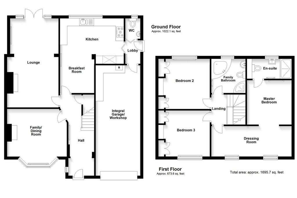 3 bedroom semi-detached house for sale - floorplan