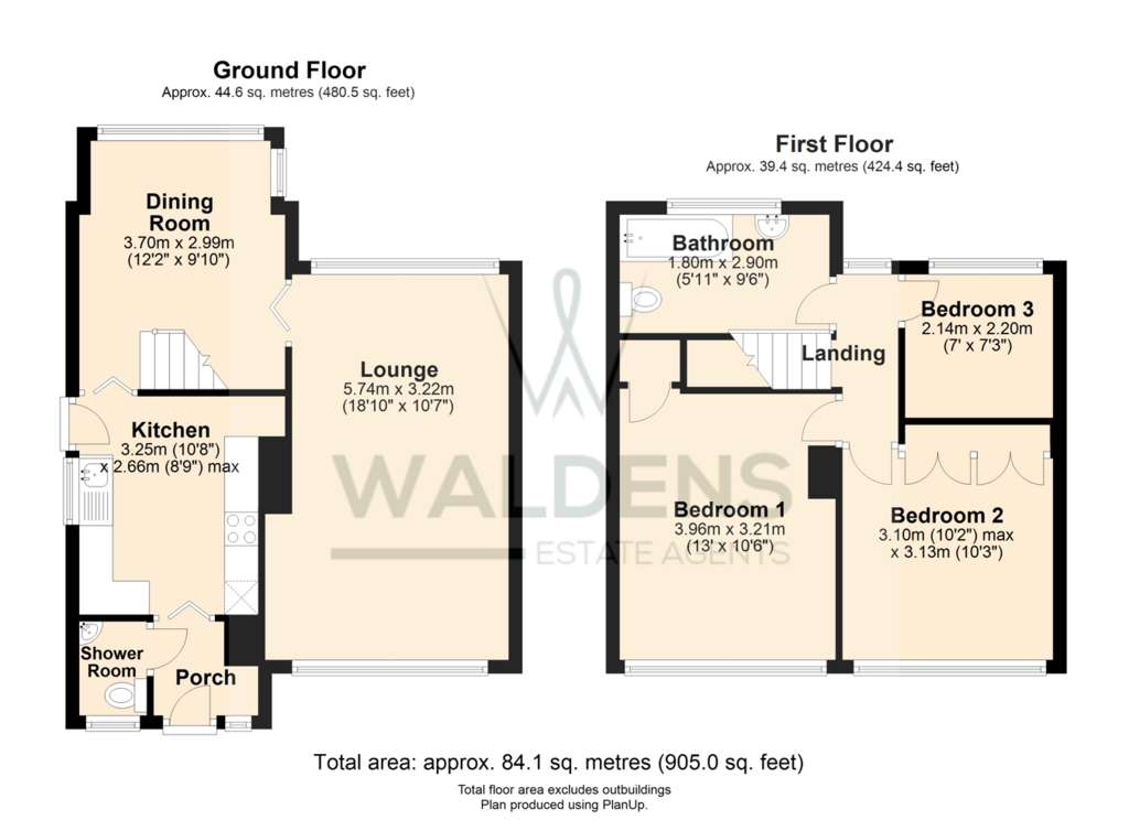 3 bedroom detached house for sale - floorplan