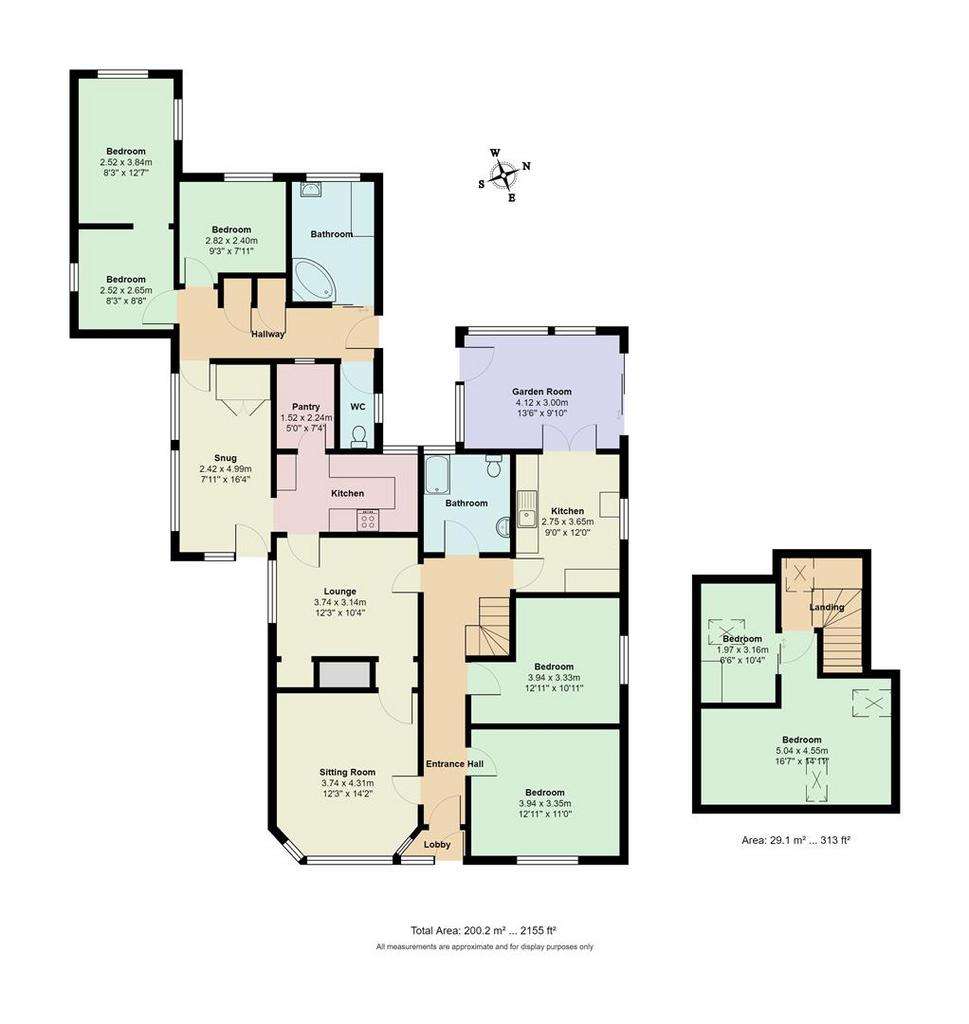 5 bedroom detached bungalow for sale - floorplan