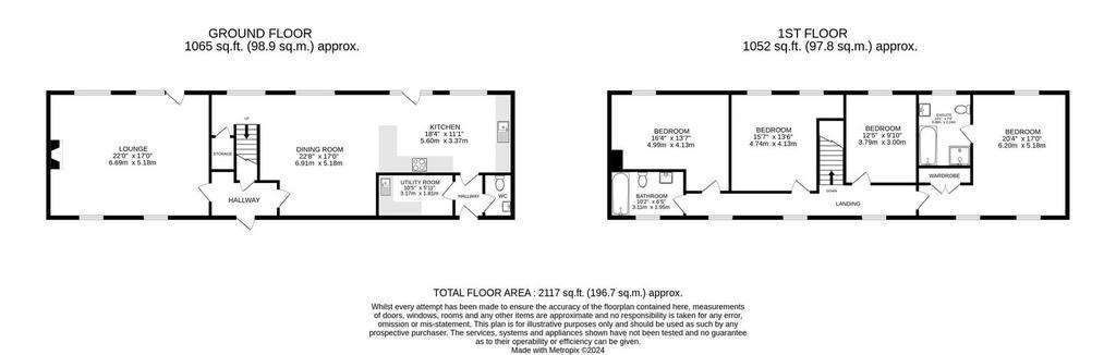 4 bedroom end of terrace house for sale - floorplan