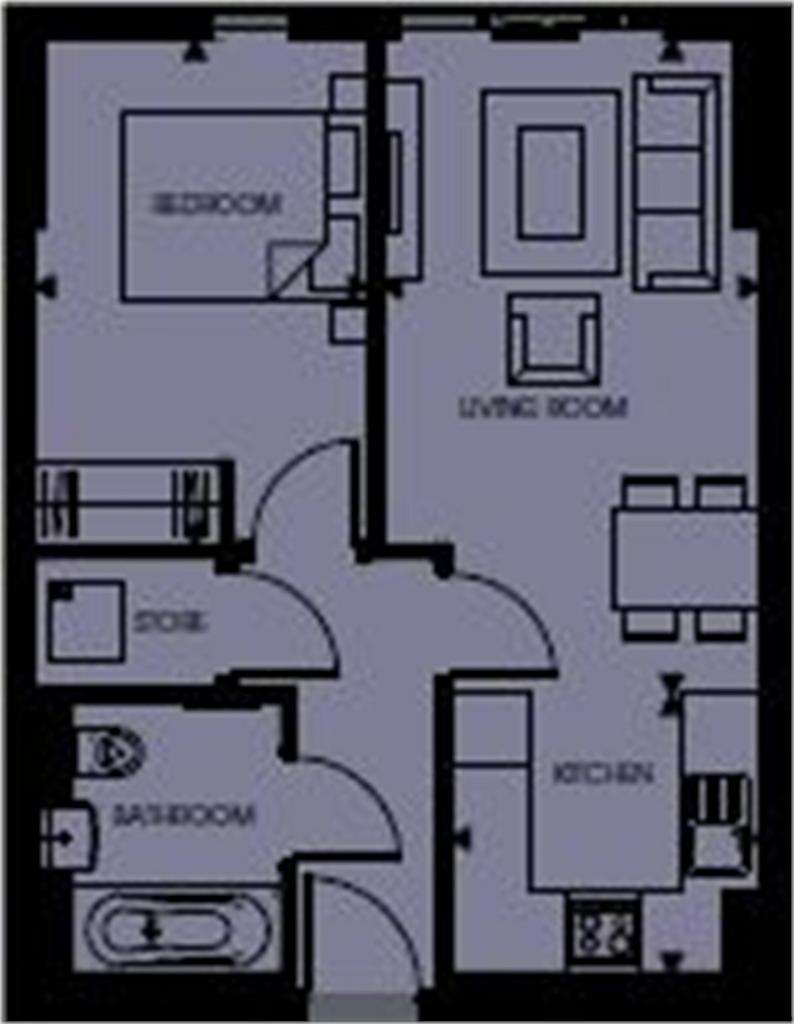 1 bedroom flat to rent - floorplan