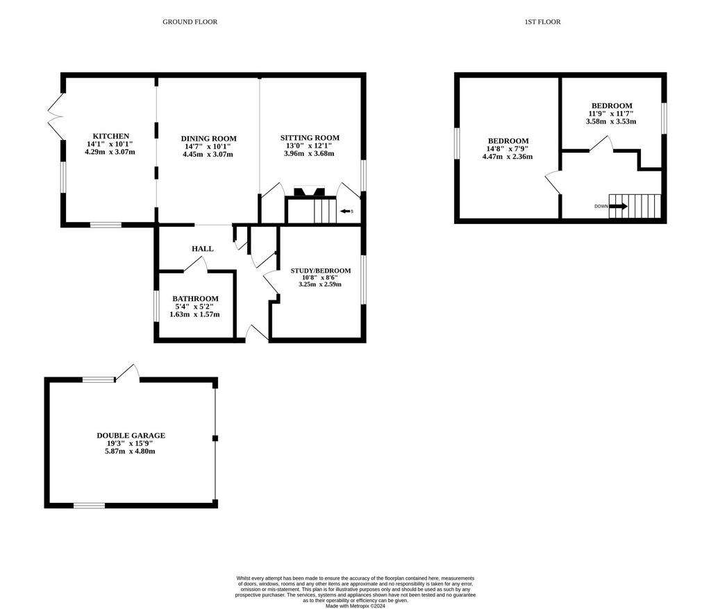 3 bedroom cottage for sale - floorplan