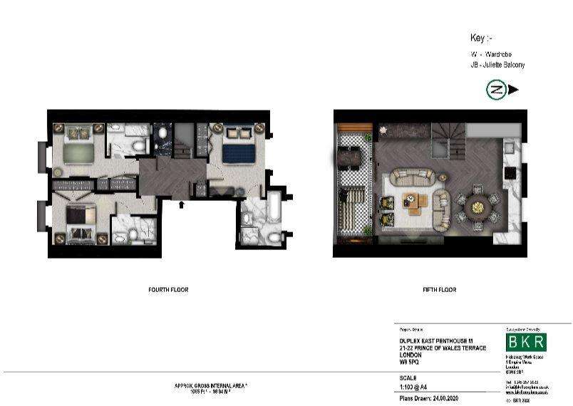 3 bedroom flat to rent - floorplan