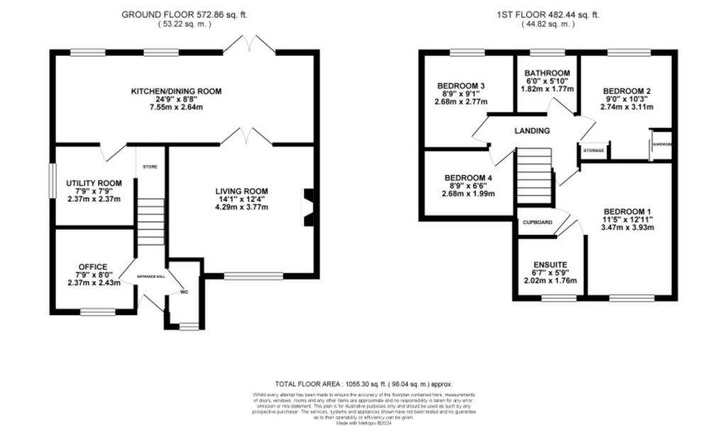 4 bedroom detached house for sale - floorplan