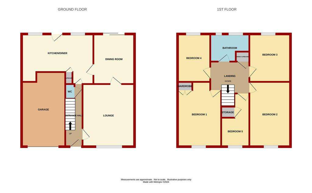 5 bedroom detached house for sale - floorplan