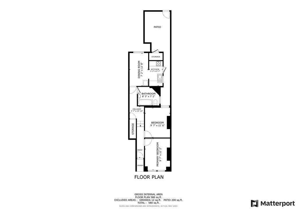 2 bedroom maisonette to rent - floorplan