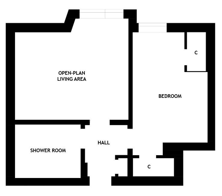 1 bedroom flat for sale - floorplan