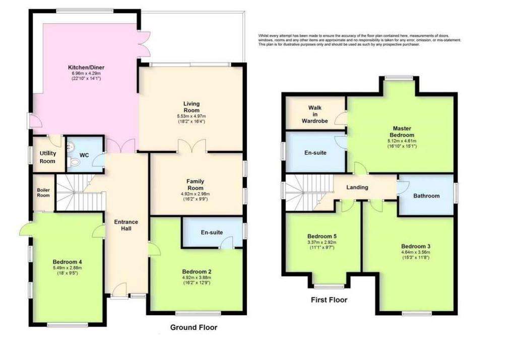 5 bedroom detached house for sale - floorplan