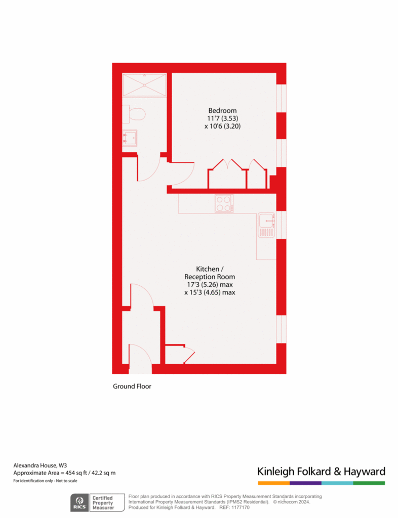 1 bedroom flat for sale - floorplan