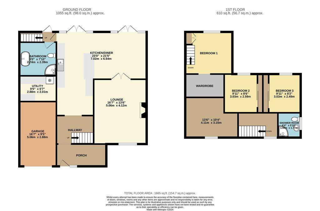 4 bedroom semi-detached house for sale - floorplan