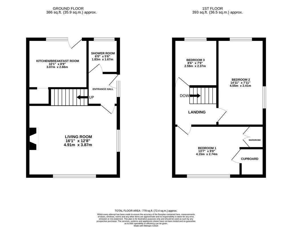 3 bedroom semi-detached house for sale - floorplan