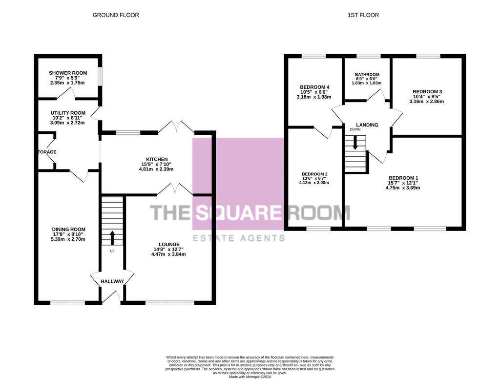 4 bedroom semi-detached house for sale - floorplan