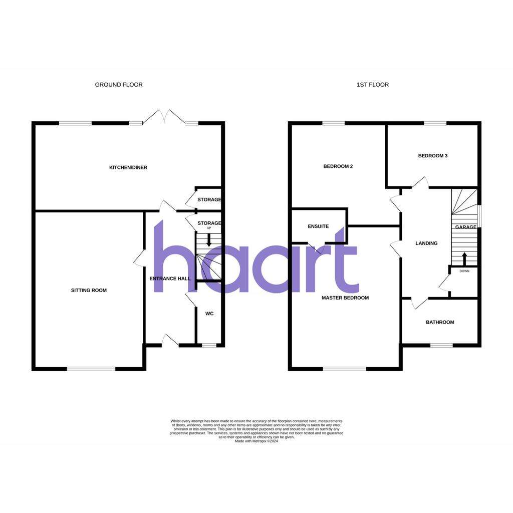 3 bedroom semi-detached house for sale - floorplan