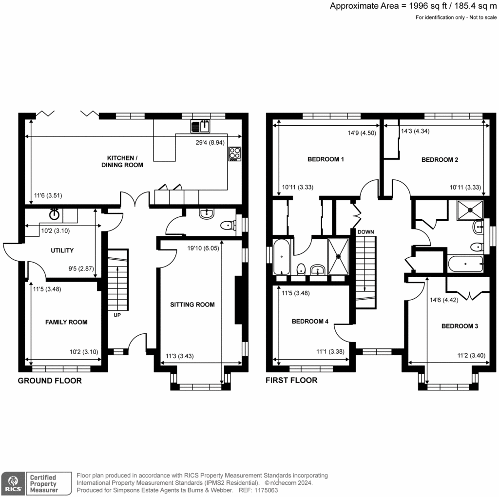 4 bedroom detached house for sale - floorplan