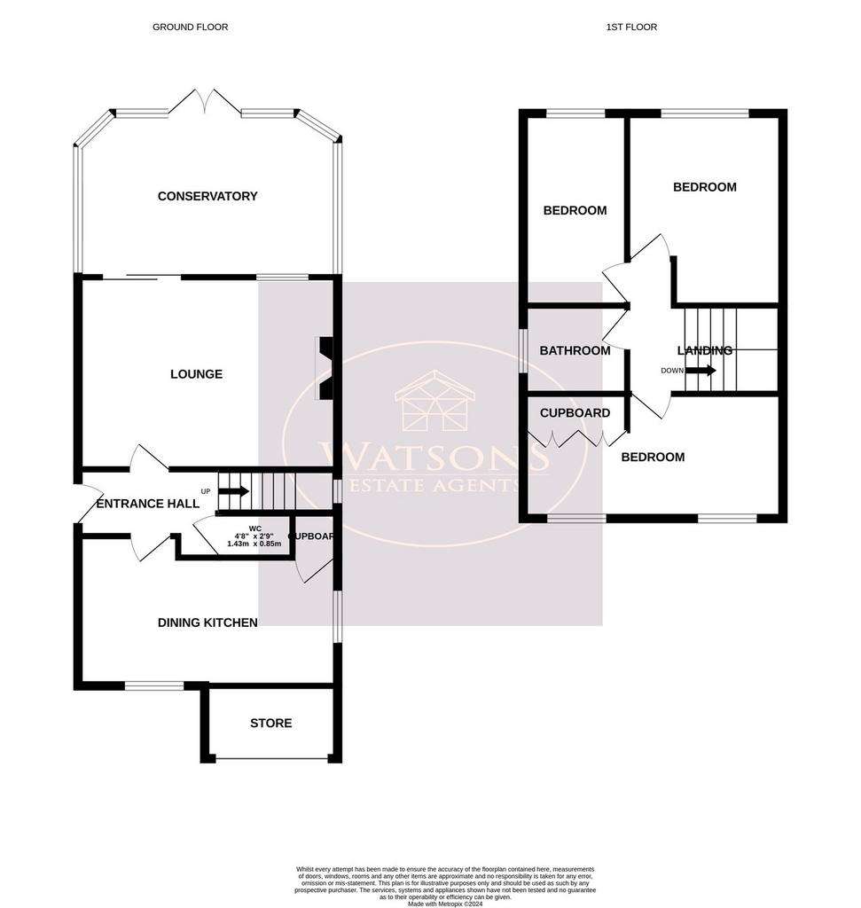 3 bedroom detached house for sale - floorplan