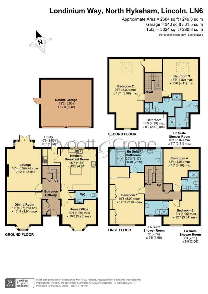 5 bedroom detached house to rent - floorplan