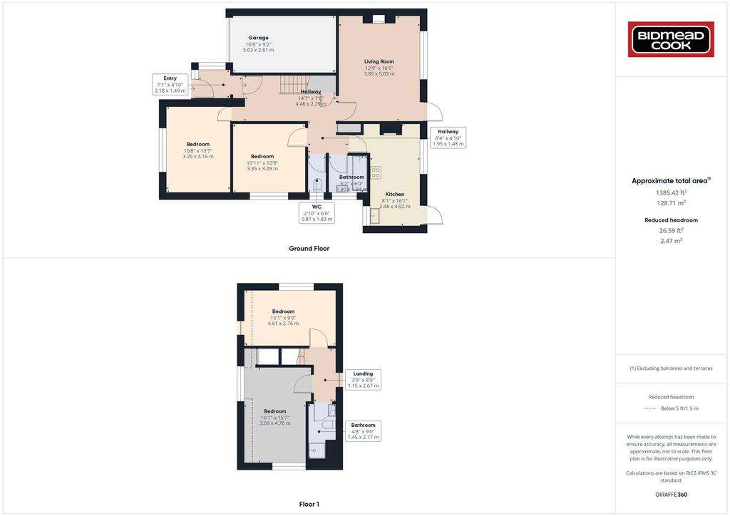 4 bedroom bungalow for sale - floorplan