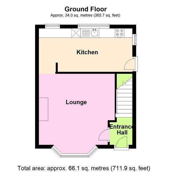 3 bedroom semi-detached house to rent - floorplan