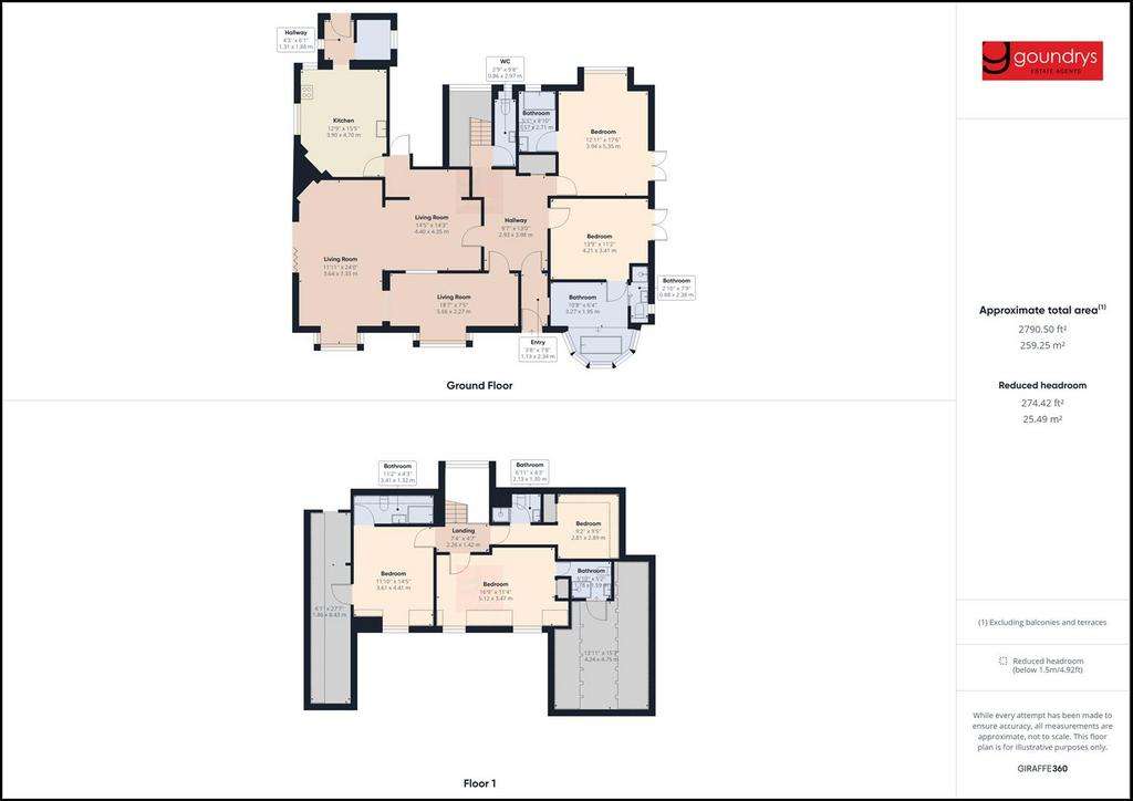 5 bedroom end of terrace house to rent - floorplan