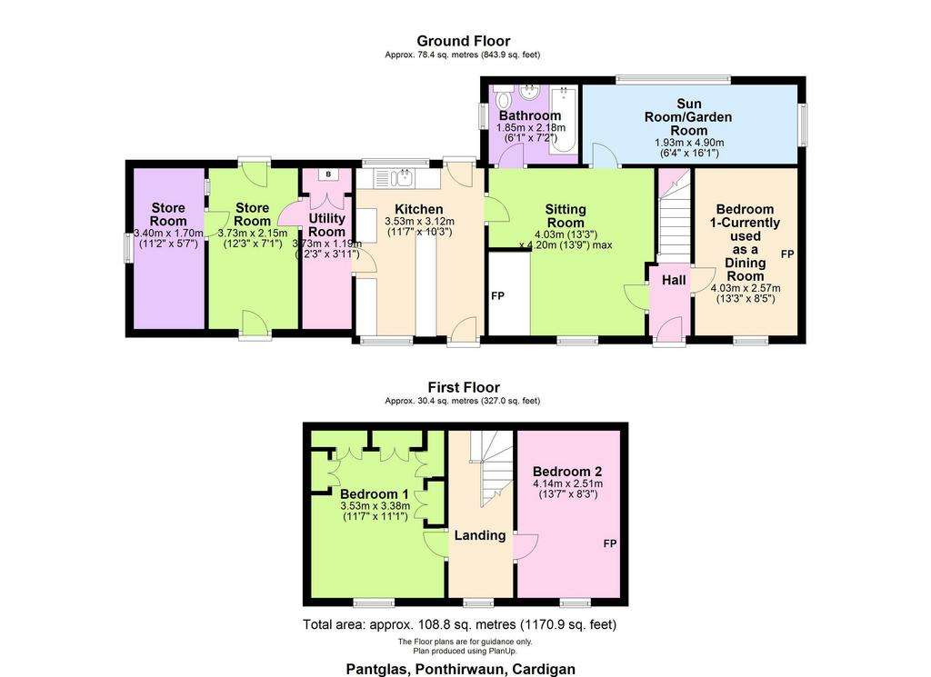 2 bedroom detached house for sale - floorplan