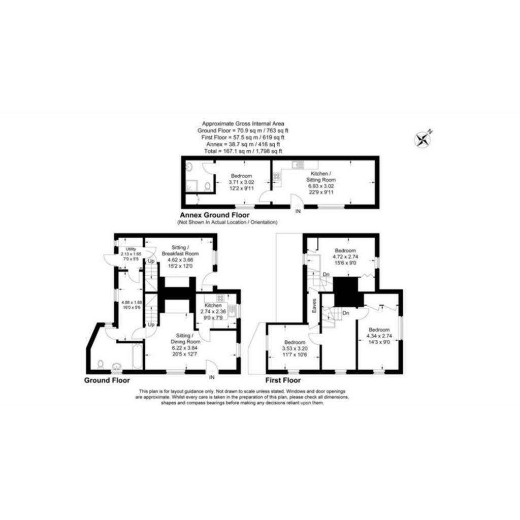 4 bedroom cottage for sale - floorplan