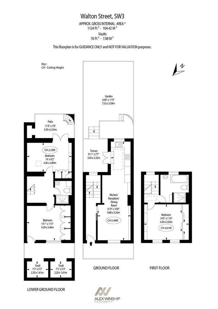 3 bedroom terraced house to rent - floorplan