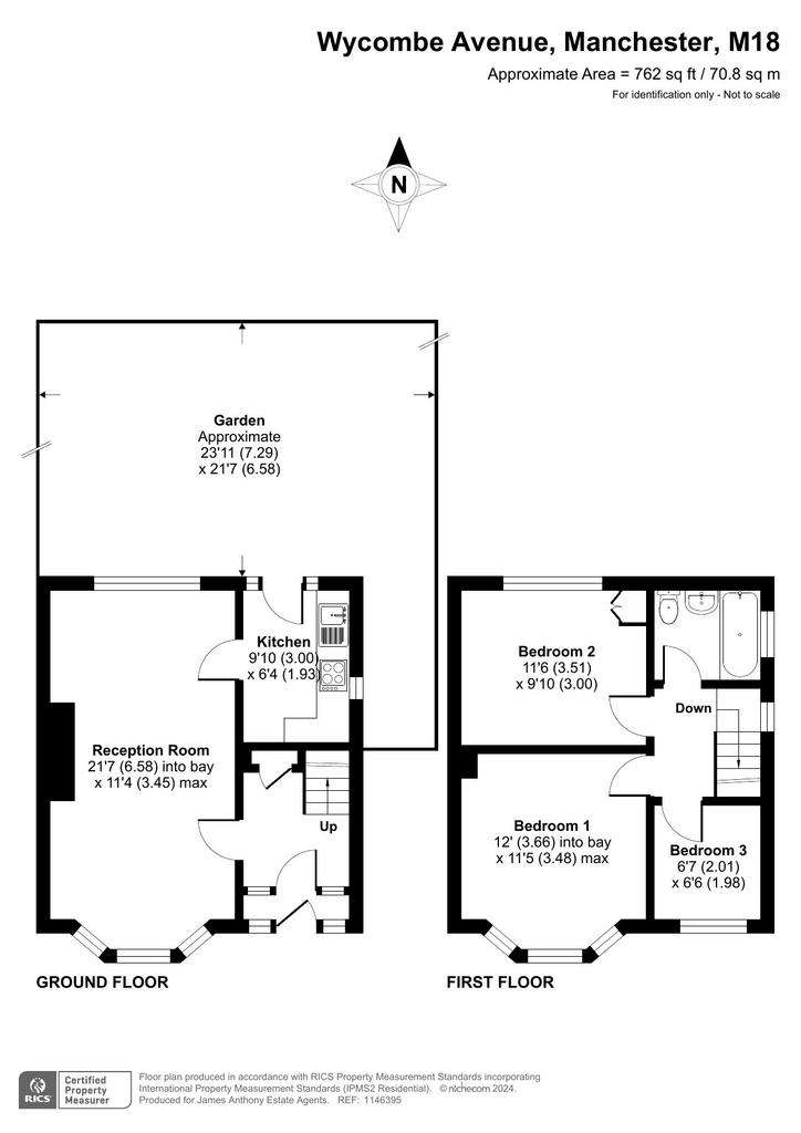 3 bedroom semi-detached house to rent - floorplan