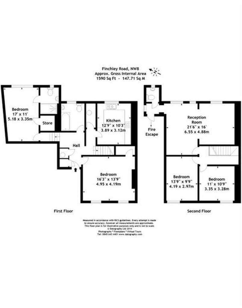 4 bedroom flat to rent - floorplan