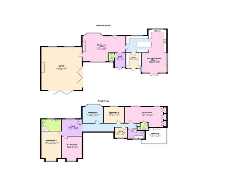 5 bedroom house to rent - floorplan