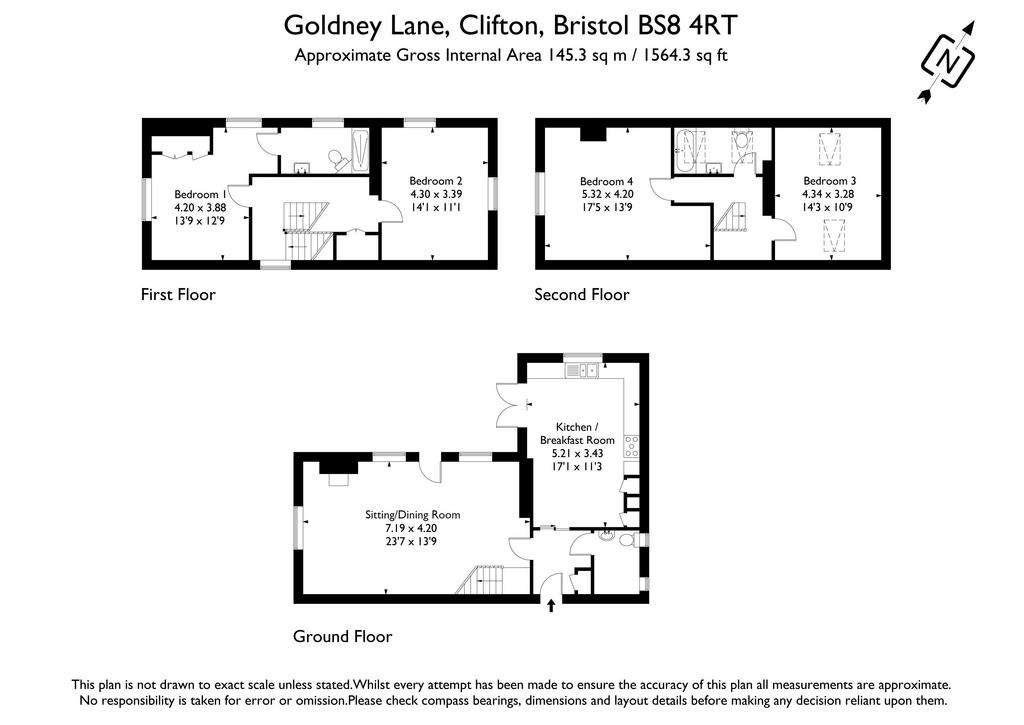 4 bedroom detached house for sale - floorplan