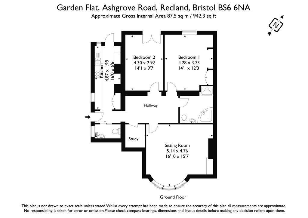 2 bedroom flat for sale - floorplan