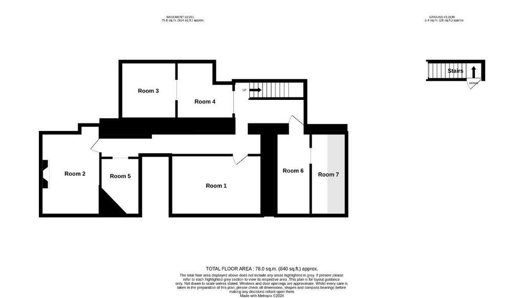 Studio flat for sale - floorplan