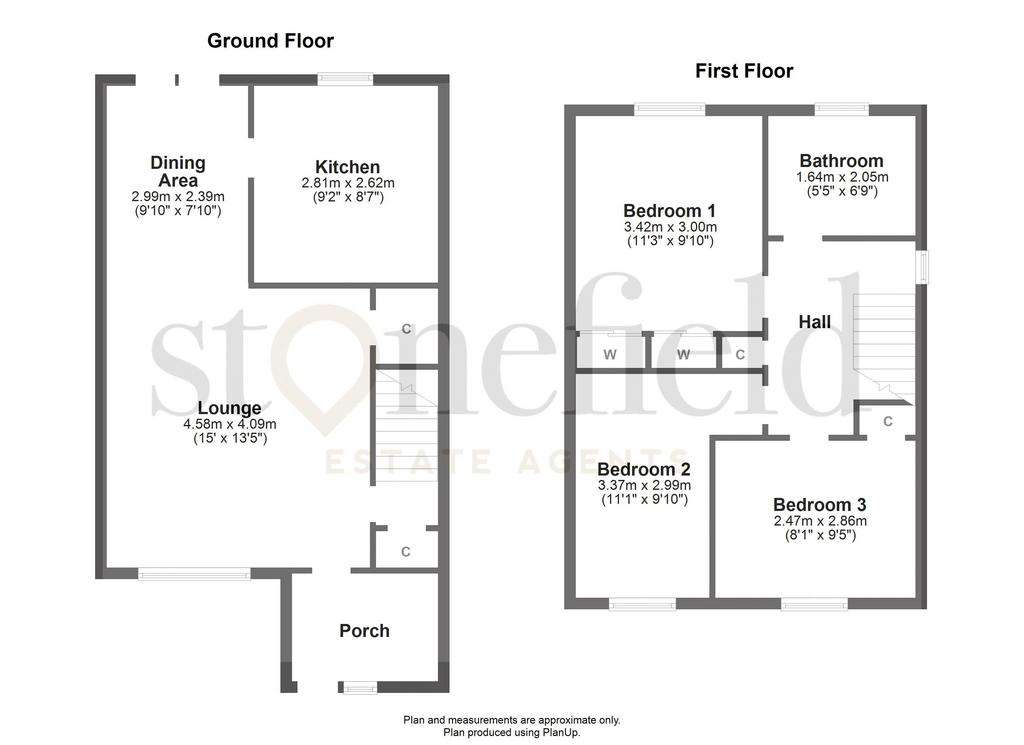 3 bedroom semi-detached house for sale - floorplan